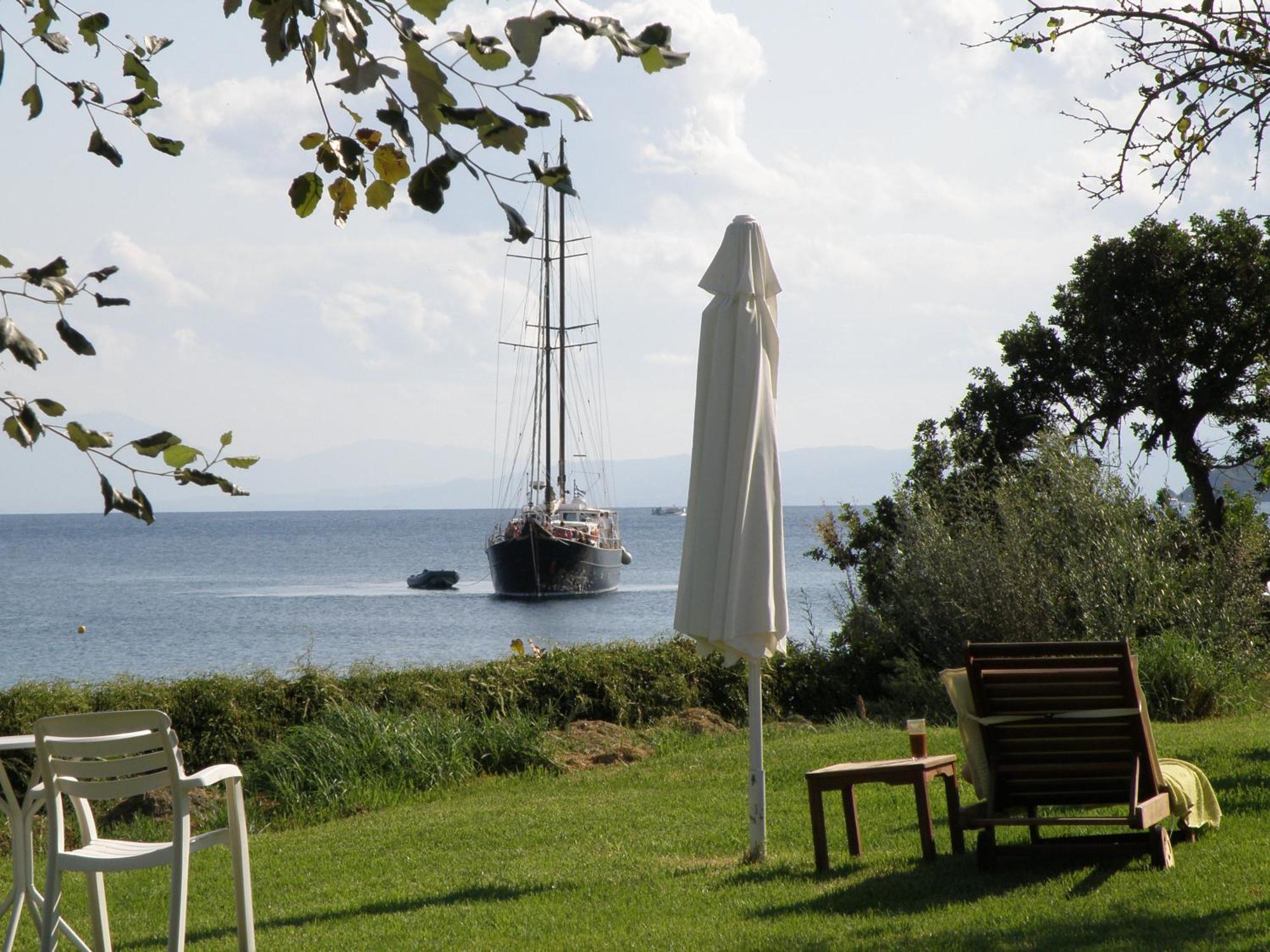 Angeliki Beach Hotel Megáli Ámosz Kültér fotó