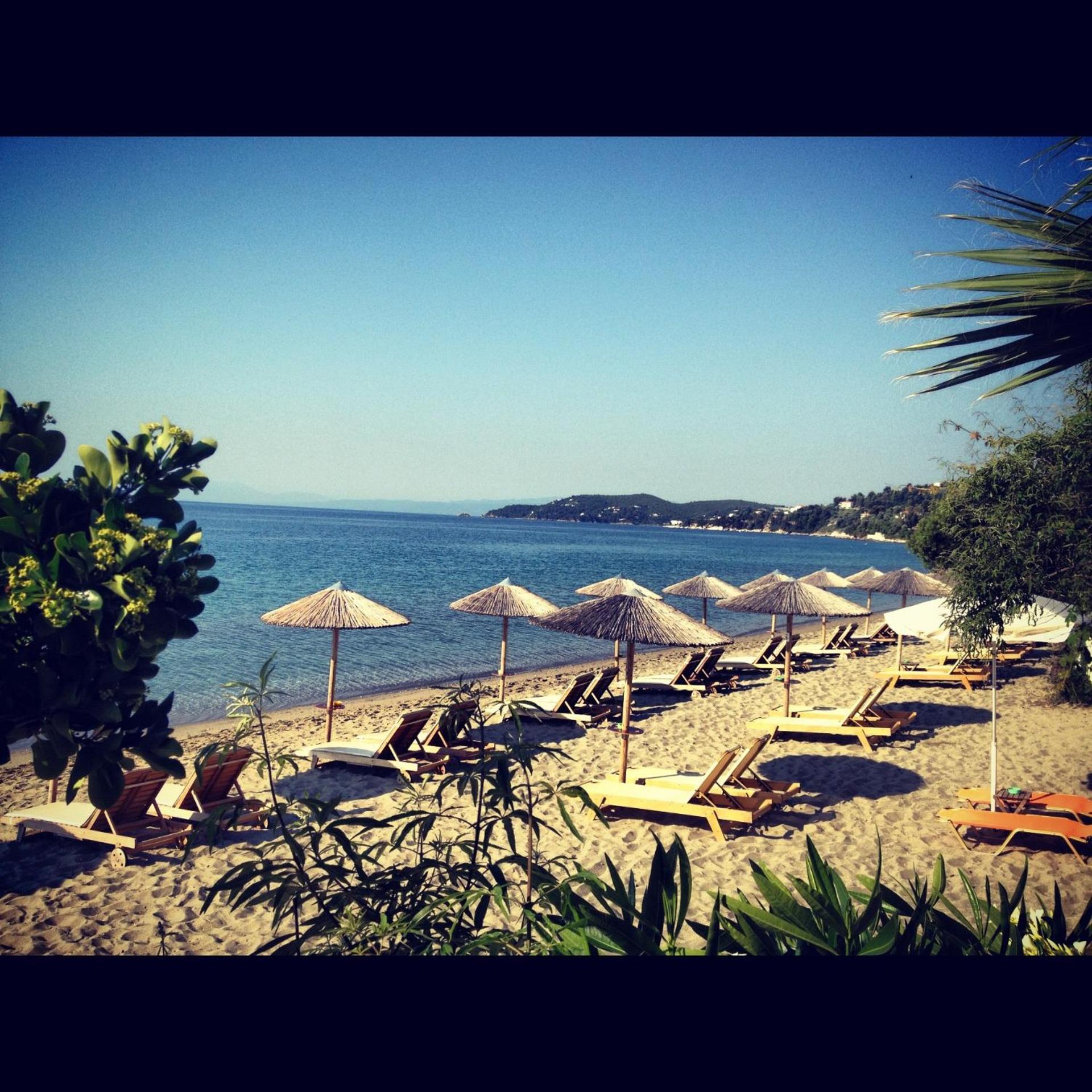 Angeliki Beach Hotel Megáli Ámosz Kültér fotó