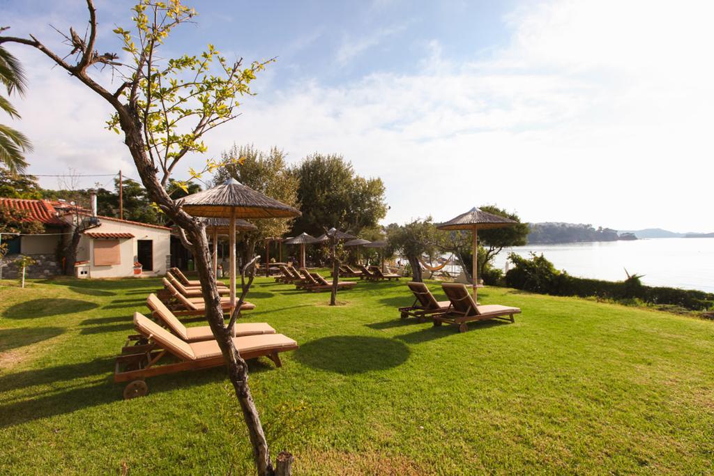 Angeliki Beach Hotel Megáli Ámosz Kültér fotó