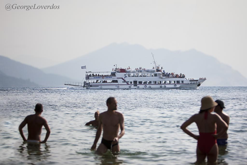 Angeliki Beach Hotel Megáli Ámosz Kültér fotó