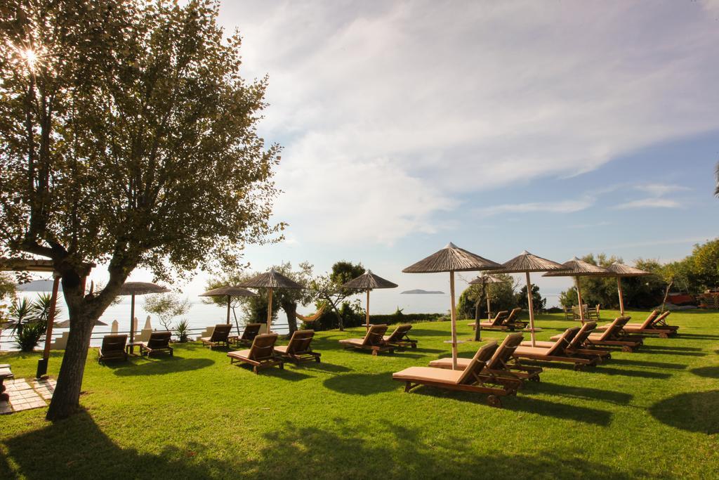 Angeliki Beach Hotel Megáli Ámosz Kültér fotó