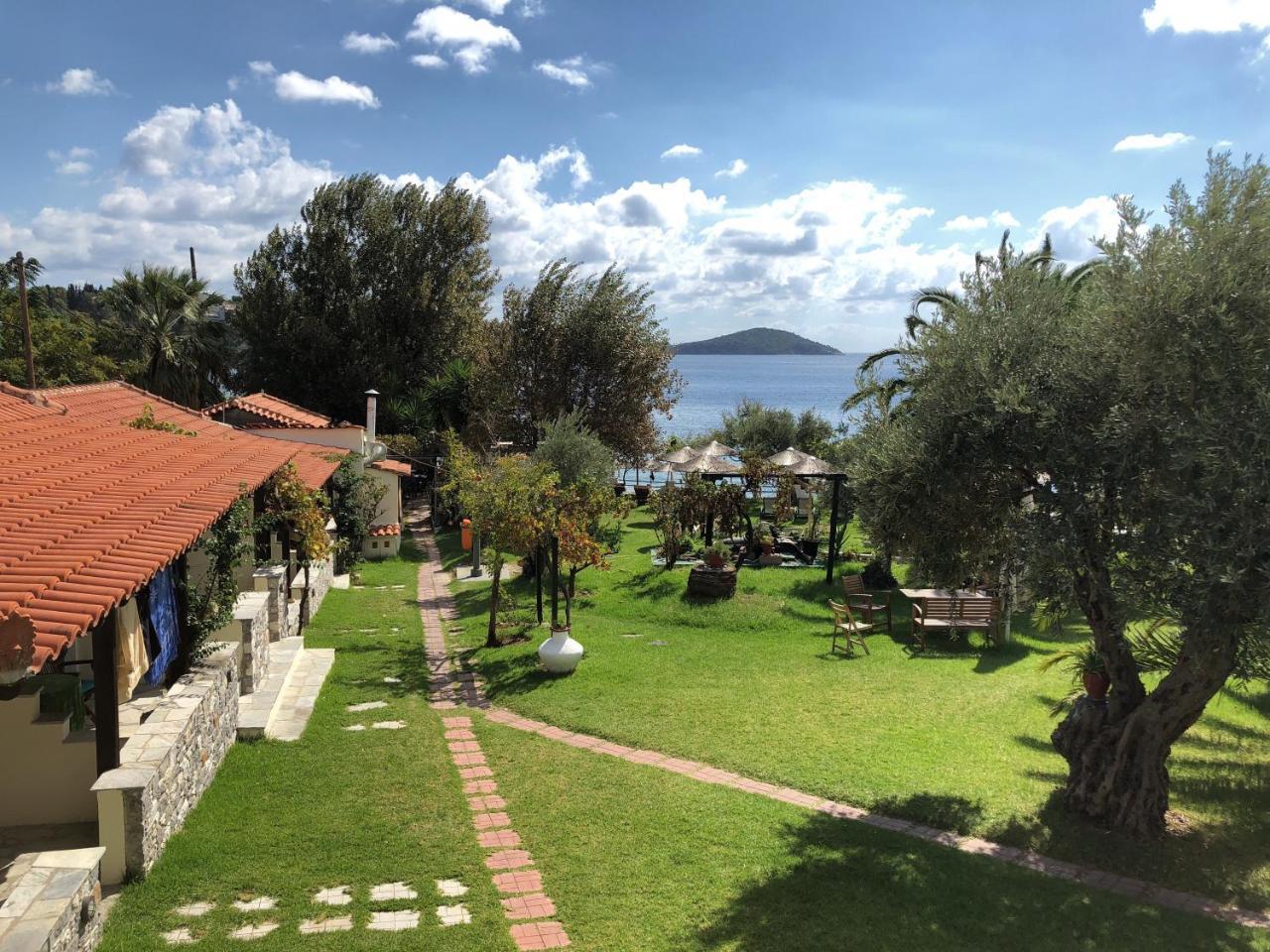 Angeliki Beach Hotel Megáli Ámosz Kültér fotó